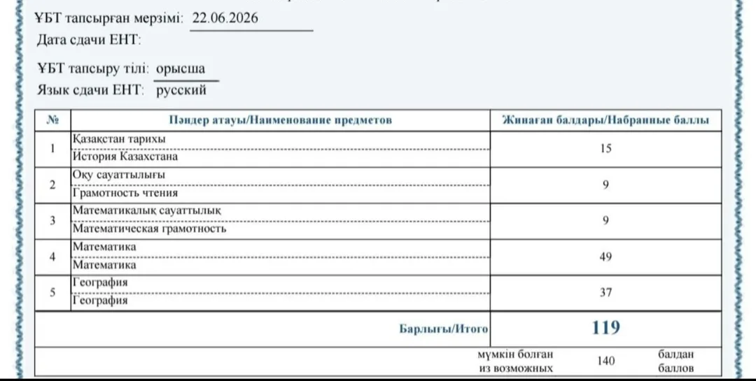 Отзыв об приложении Tezzy для подготовки к ЕНТ — №22